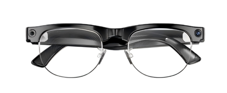NEOMIX A1 smart glasses classic black half-frame 37g