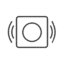 AI plus EIS electronic image stabilization icon for steady video recording in a 33g lightweight device.