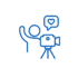 Creator and vlog icon for AI smart glasses first-person video capture