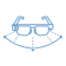 Natural wide-angle lens icon for Neomix smart eyewear imaging